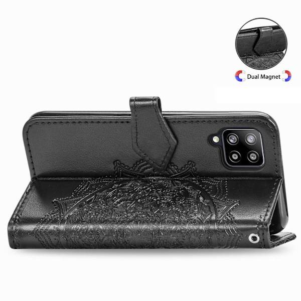 Mandala Samsung Galaxy A42 5G Flip Etui - Sort Black