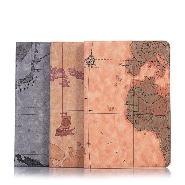 Kortmønster Wallet Stand Leather Tablet Casing iPad 10.2 (2021) / (2020) / (2019) / Pro 10.5 (2017) - Grå Silver grey