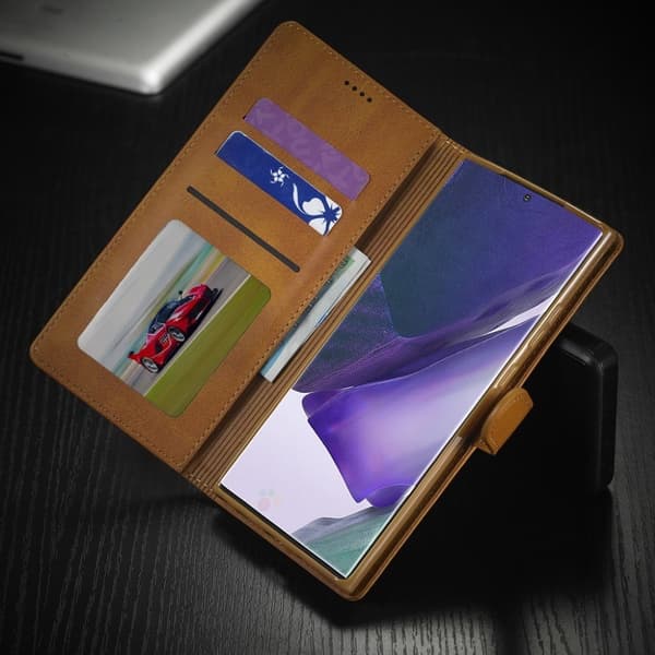 LC.Imeeke Samsung Galaxy Note 20 Flip Etui - Brun Brown