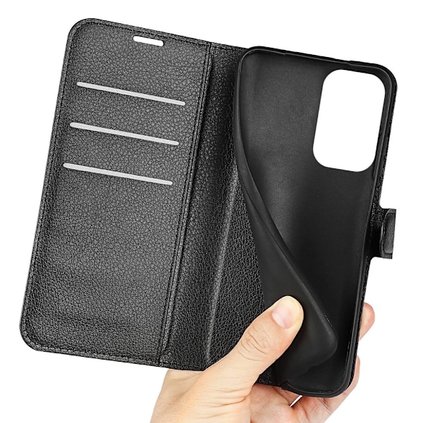Klassisk Xiaomi Redmi Note 11 Pro Plus 5G flip etui - Sort Black