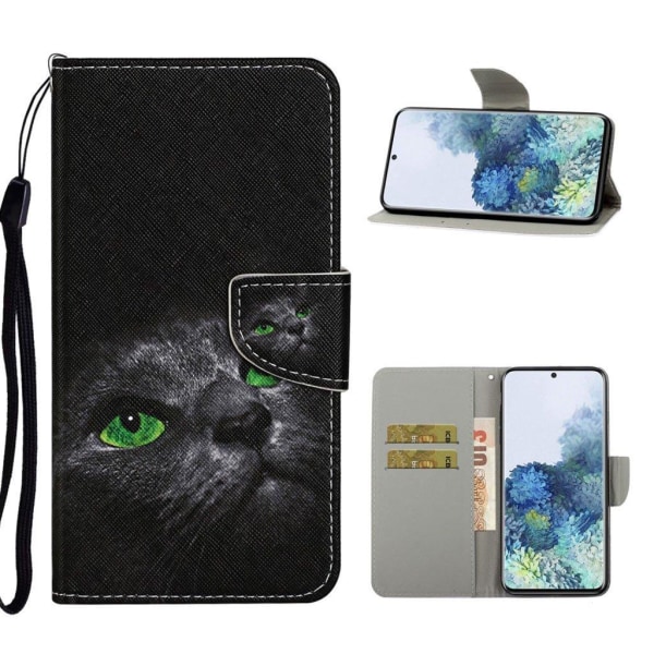 wonderland Samsung Galaxy S21 Plus flip etui - sort kat Black
