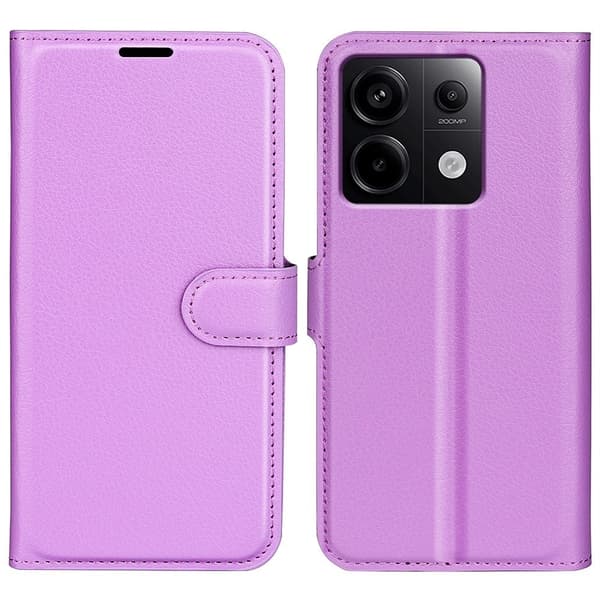 Klassisk Xiaomi Redmi Note 13 Pro 5G  Flip Etui - Lilla Purple