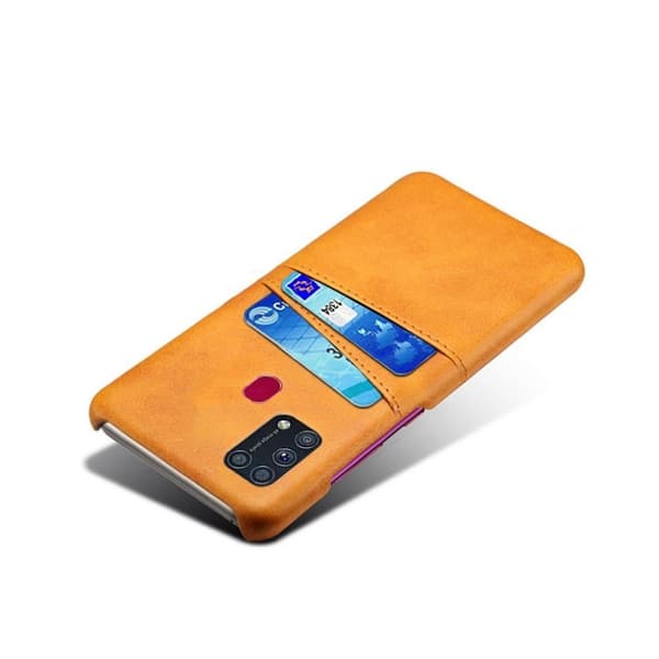 Dual Card etui - Samsung Galaxy M31 - Orange Orange