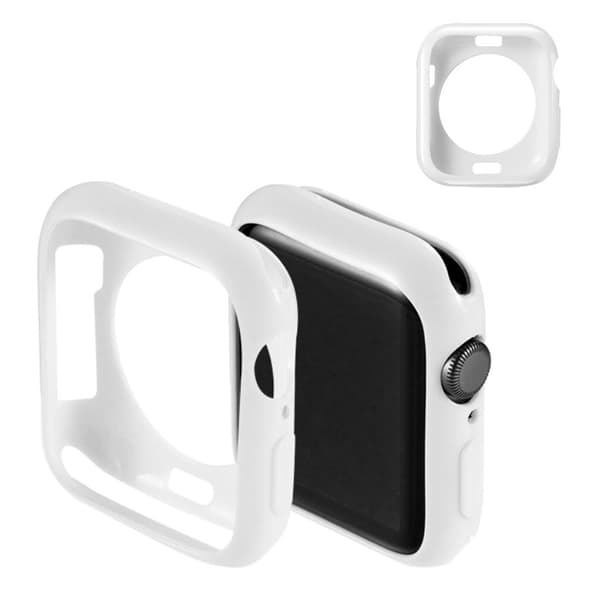 Apple Watch Series 5 44mm simple silikone etui - Hvid White