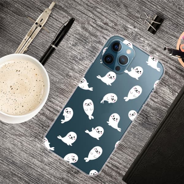 Deco iPhone 13 Pro Max deksel - Delfiner White