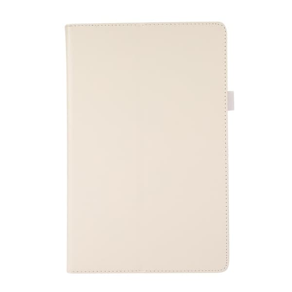 Vikbart fodral med Lichi-textur för Lenovo Tab M10 Plus (Gen 3) - Vit Vit