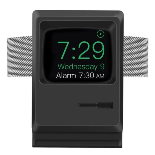 Apple Watch Series 5 40mm / 44mm cool silikone stand - Sort Black