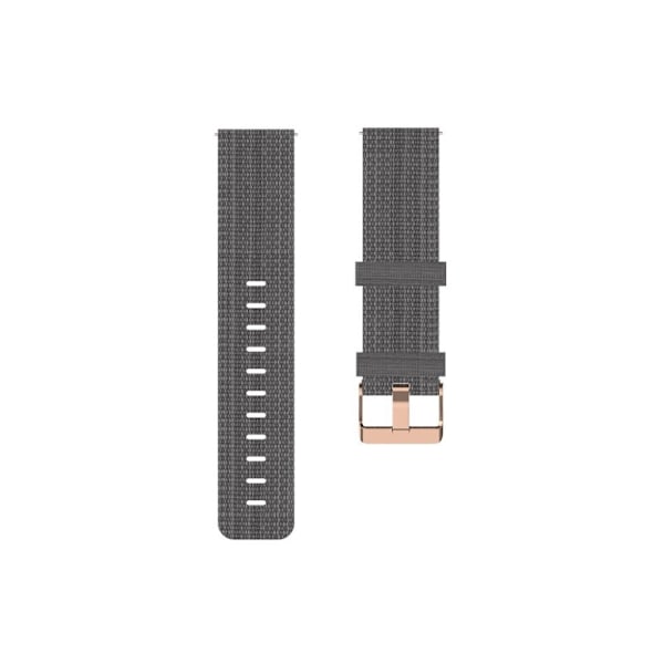 Fitbit Versa / Versa 2 / Blaze nylon klokkereim - Mørkegrå Silver grey