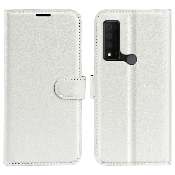 Klassisk TCL 30 V 5G flip etui - Hvid White