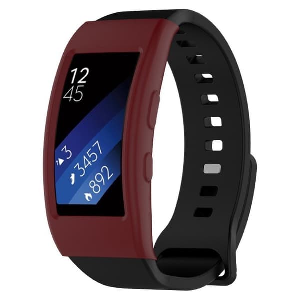Samsung Gear Fit2 Pro silikone etui - vinrød Red