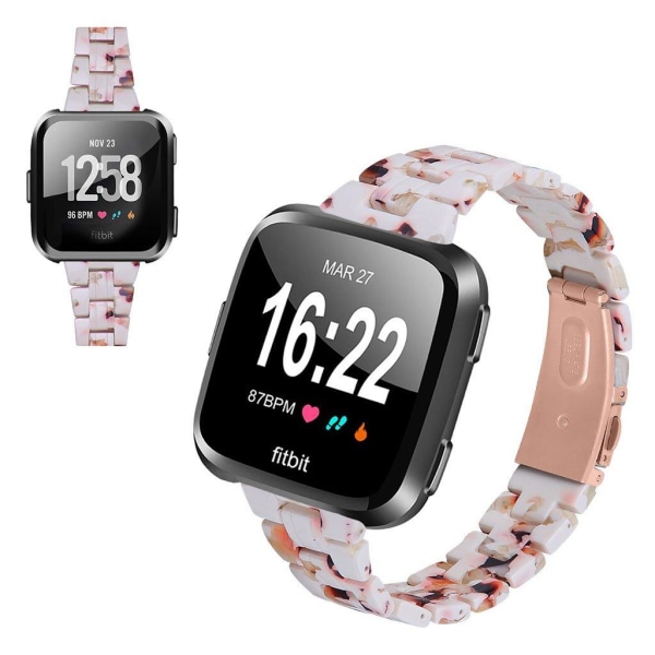 Fitbit Versa 2 / Versa Lite color print watch band - White Mix Vit