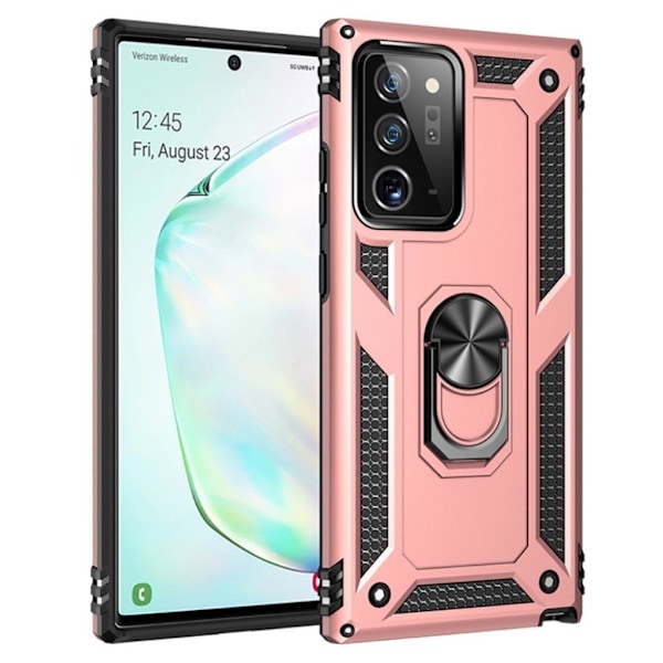 Bofink Combat Samsung Galaxy Note 20 kotelot - Ruusukulta Pink