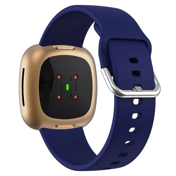 Fitbit Sense 2 / Versa 4 enkel klokkerem i silikon - Mørkeblå Blue