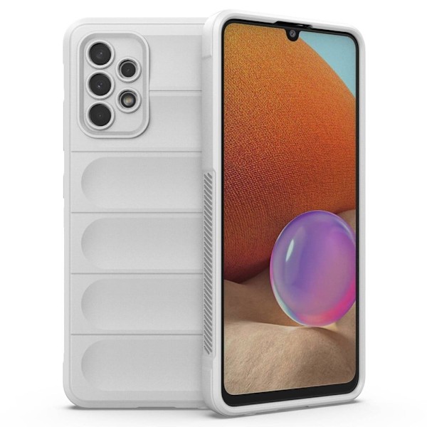 Mjukt greppformat Samsung Galaxy A32 skal - Vit Vit