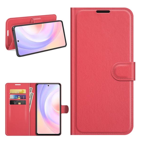 Klassisk Honor 50 SE flip etui - Rød Red