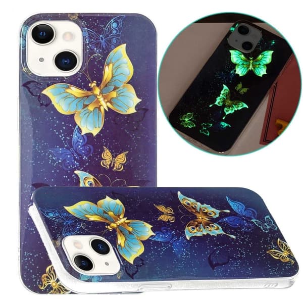 Deco iPhone 14 Suojakotelo - Colorful Butterflies Multicolor