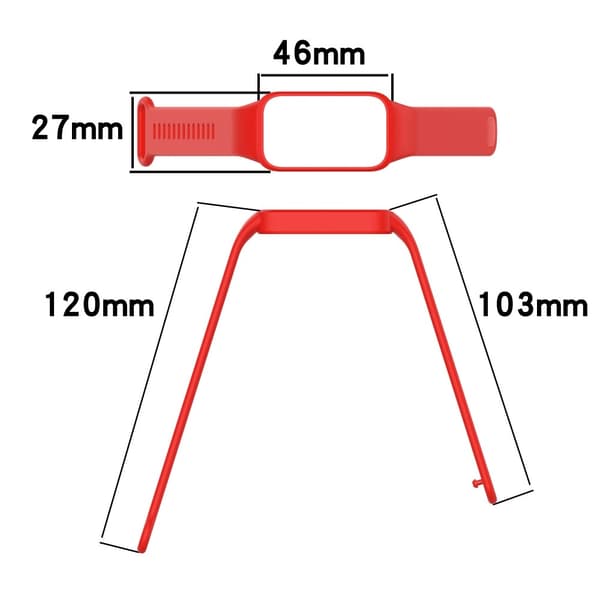 Silicone Band with Case Xiaomi Smart Band 9 Active / Redmi Band 3 Smartwatch Replacement Strap - Orange Orange