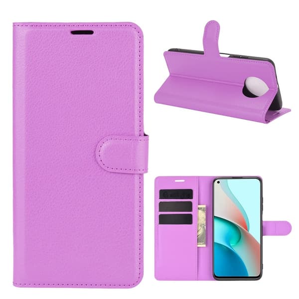 Classic Xiaomi Redmi Note 9t / Note 9 5g Flip Etui - Lilla Purple