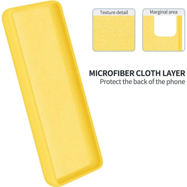 Matt flytende silikondeksel for Nokia C12 Plus / Nokia C12 / Nokia C12 Pro - Gul Yellow