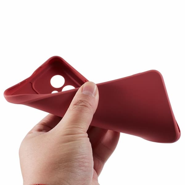 Mikrofiberforet blødt gummi Honor 100 cover - Rød Red