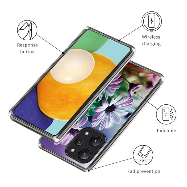 Deco Xiaomi Redmi 12 deksel - Lilla Krysantemum Purple