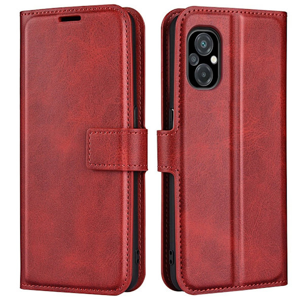 Lompakko Nahkakotelo For Xiaomi Poco M5 - Punainen Red