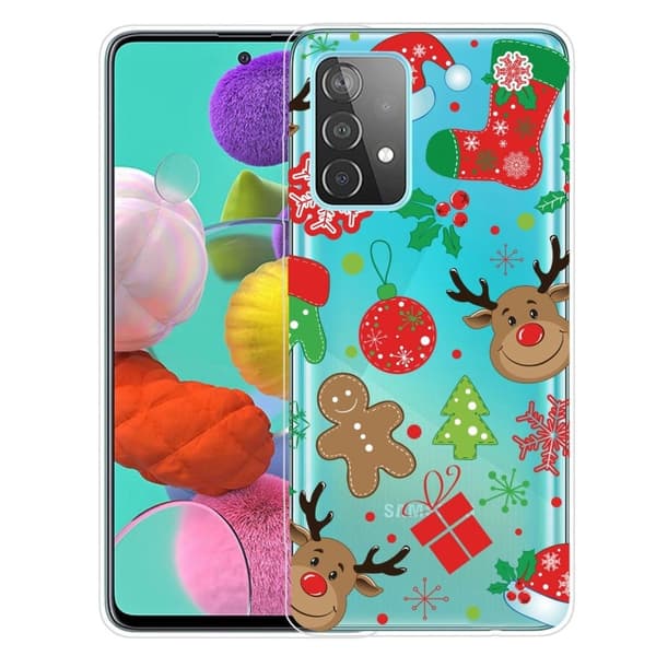 Juletaske til Samsung Galaxy A13 4G - Christmas Sticker Red