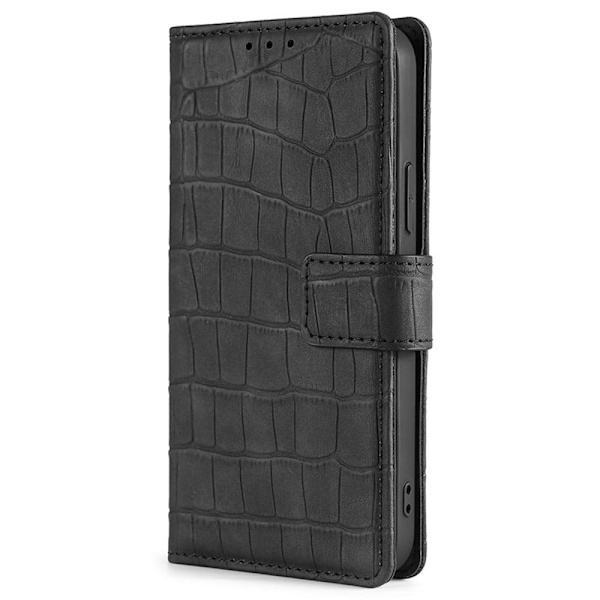 Läderskal med Krokodiltextur till OnePlus 11 - Svart Svart