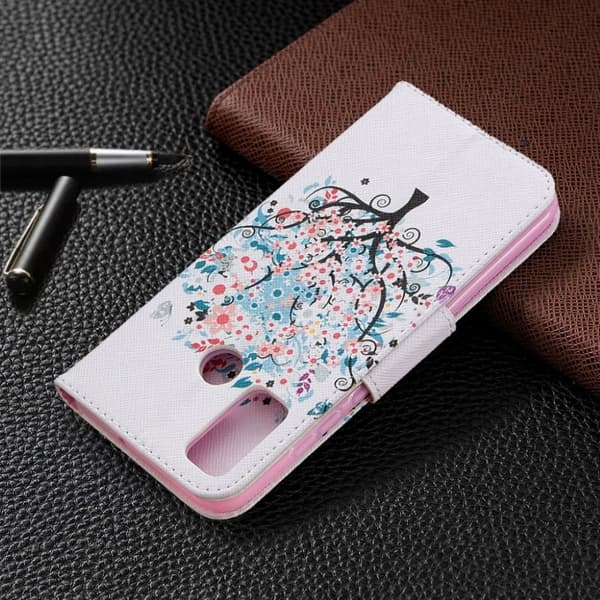 Wonderland Huawei P Smart 2020 Etui - Blomstret Træ Multicolor