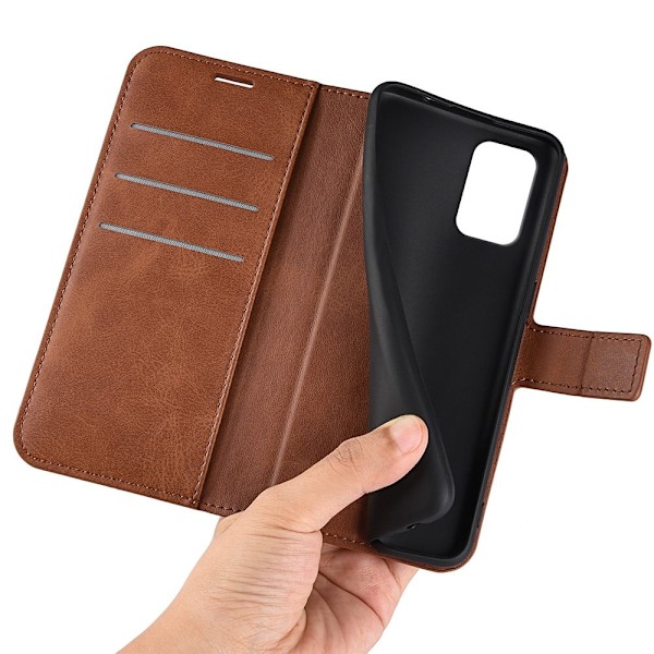 Lompakko Nahkakotelo For Samsung Galaxy A53 5G - Vaalean Ruskea Brown