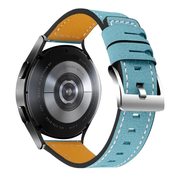 Huawei Watch GT 2 42mm / Watch 2 Cowhide læder urrem - Blå Blue