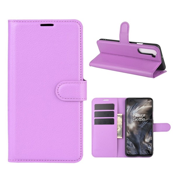 Classic OnePlus Nord flip kuoret - Violetti Purple
