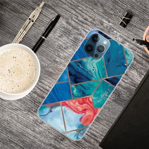 Abstract iPhone 16 Pro Max-cover - Style A Blue