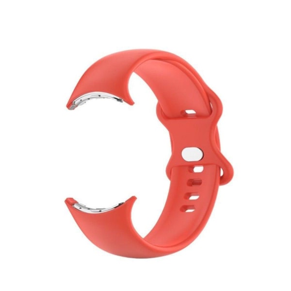 Google Pixel Watch klockarmband i silikon - Röd Storlek: L Röd