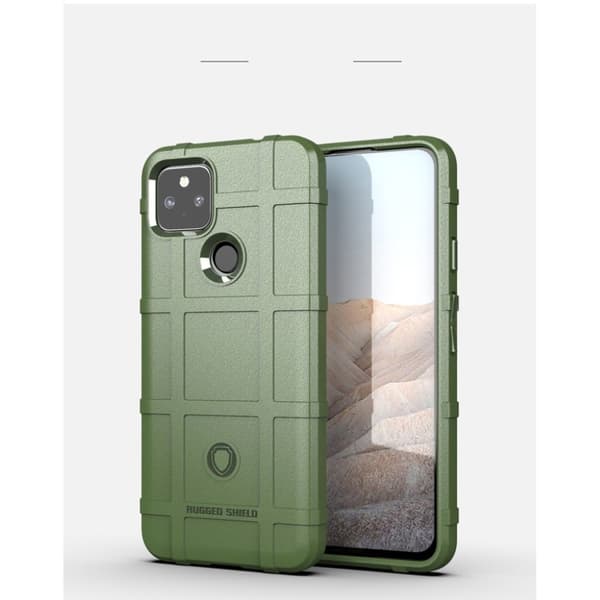 Rugged Shield Etui Google Pixel 5a - Grønn Green