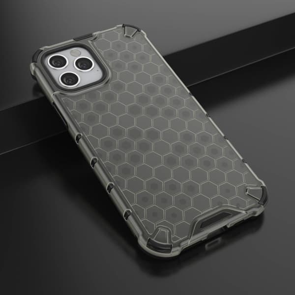 Bofink Honeycomb iPhone 12 / 12 Pro deksel - Grå Silver grey