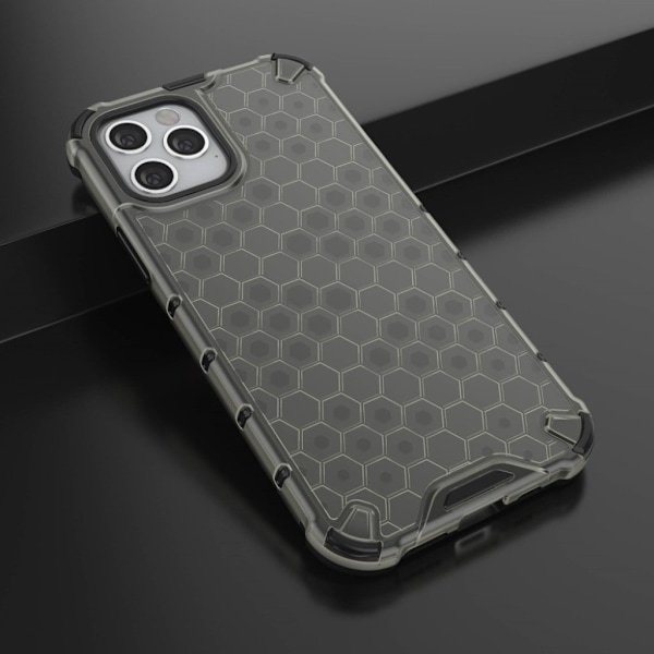 Bofink Honeycomb iPhone 12 Pro / iPhone 12 skal - Silver/Grå Silvergrå