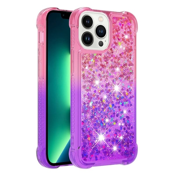 Princess iPhone 14 Pro Max Deksel - Rosa / Lilla Multicolor