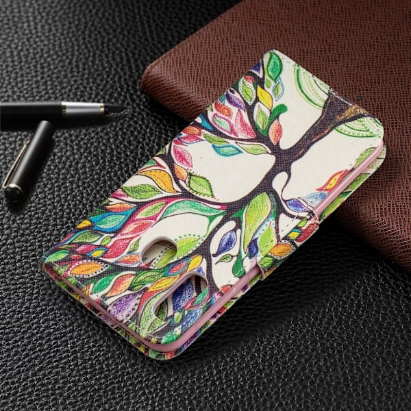 Wonderland Samsung Galaxy A20e etui - Farvet Træ Multicolor