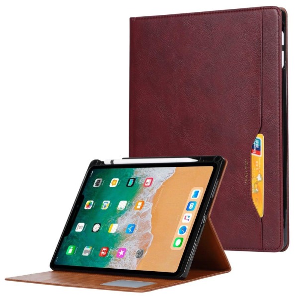 Stand Wallet Design Læder Tablet Cover Case med Pen Slot iPad mi Red