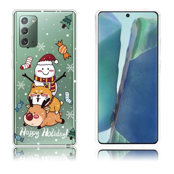 Juletaske til Samsung Galaxy Note 20 - Glad Ferie Multicolor