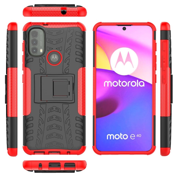 Offroad Etui Motorola Moto E40 - Rød Red