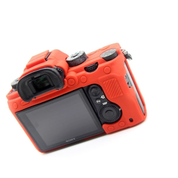 Sony Alpha A9 blødt silikone etui - Rød Red