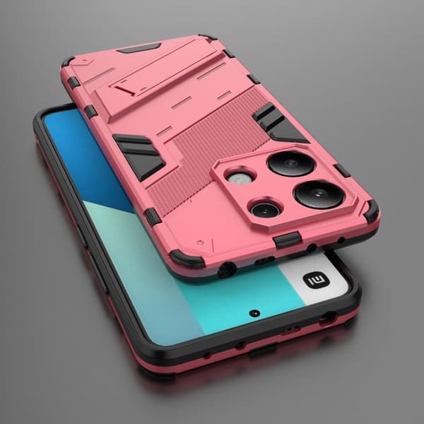 Stødsikkert moderne Xiaomi Redmi Note 13 4G hybridcover - Rose Pink