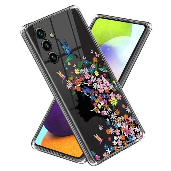 Deco Samsung Galaxy A54 Etui - Blomst Fe Multicolor