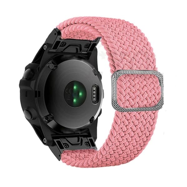 22 mm nylonarmband för Garmin-klocka med spänne - Rosa Rosa