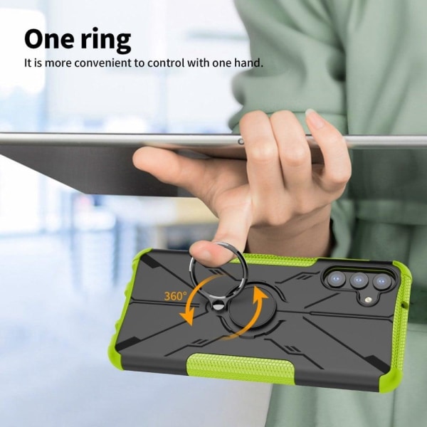 Kickstand-skydd med magnetisk platta för Samsung Galaxy A13 5G - Orange Orange