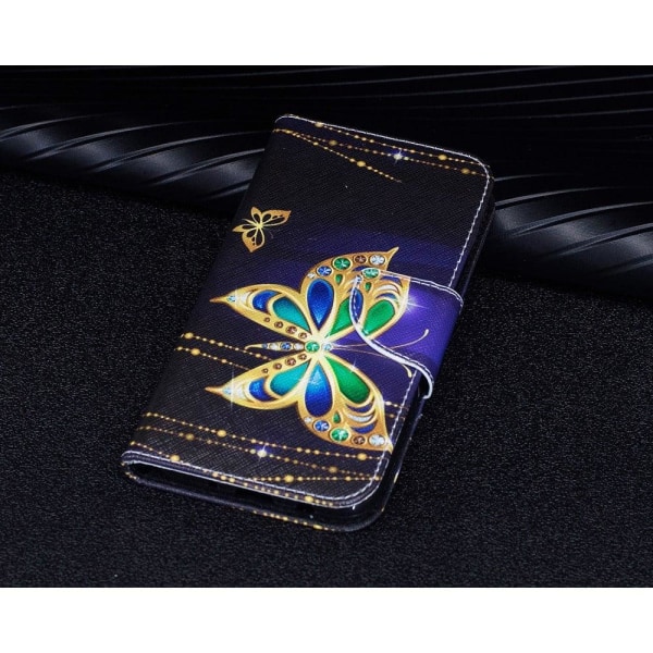 Butterfly läder Samsung Galaxy J7 (2017) fodral - Flerfärgad multifärg