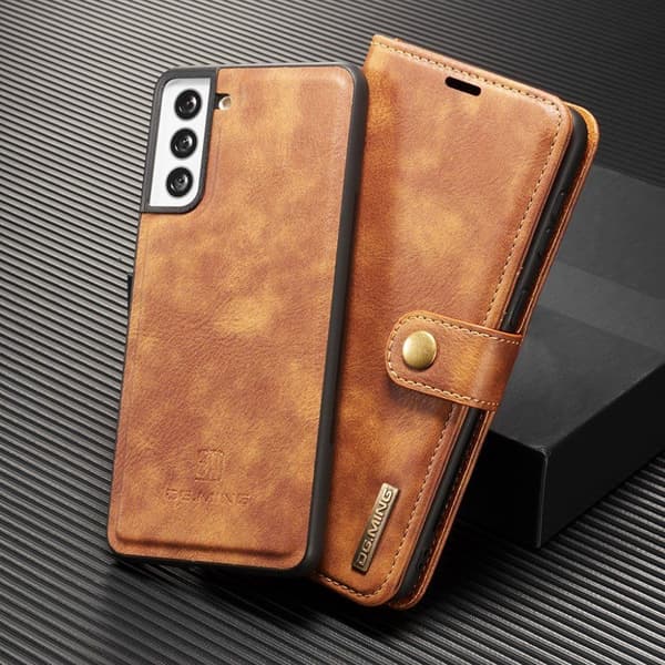 DG.Ming Samsung Galaxy S21 2-in-1 Lommebok Etui - Brun Brown
