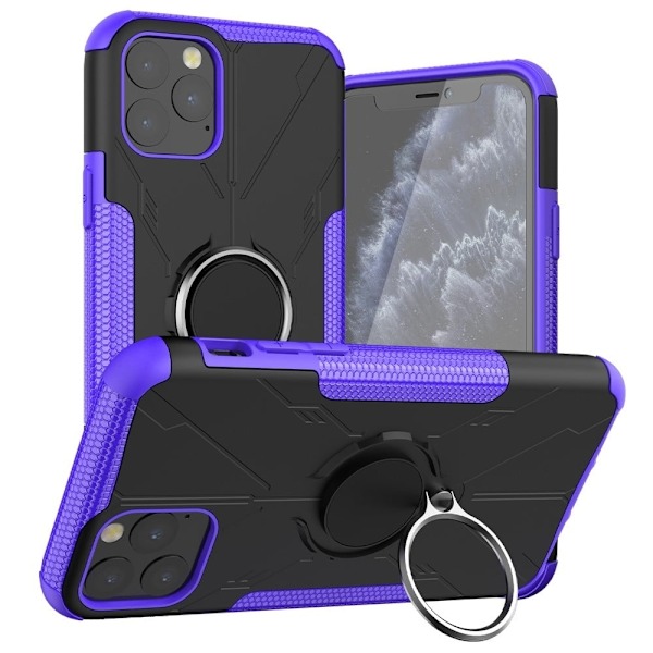 Kickstand-skydd med magnetisk platta för iPhone 11 Pro Max - Lila Lila